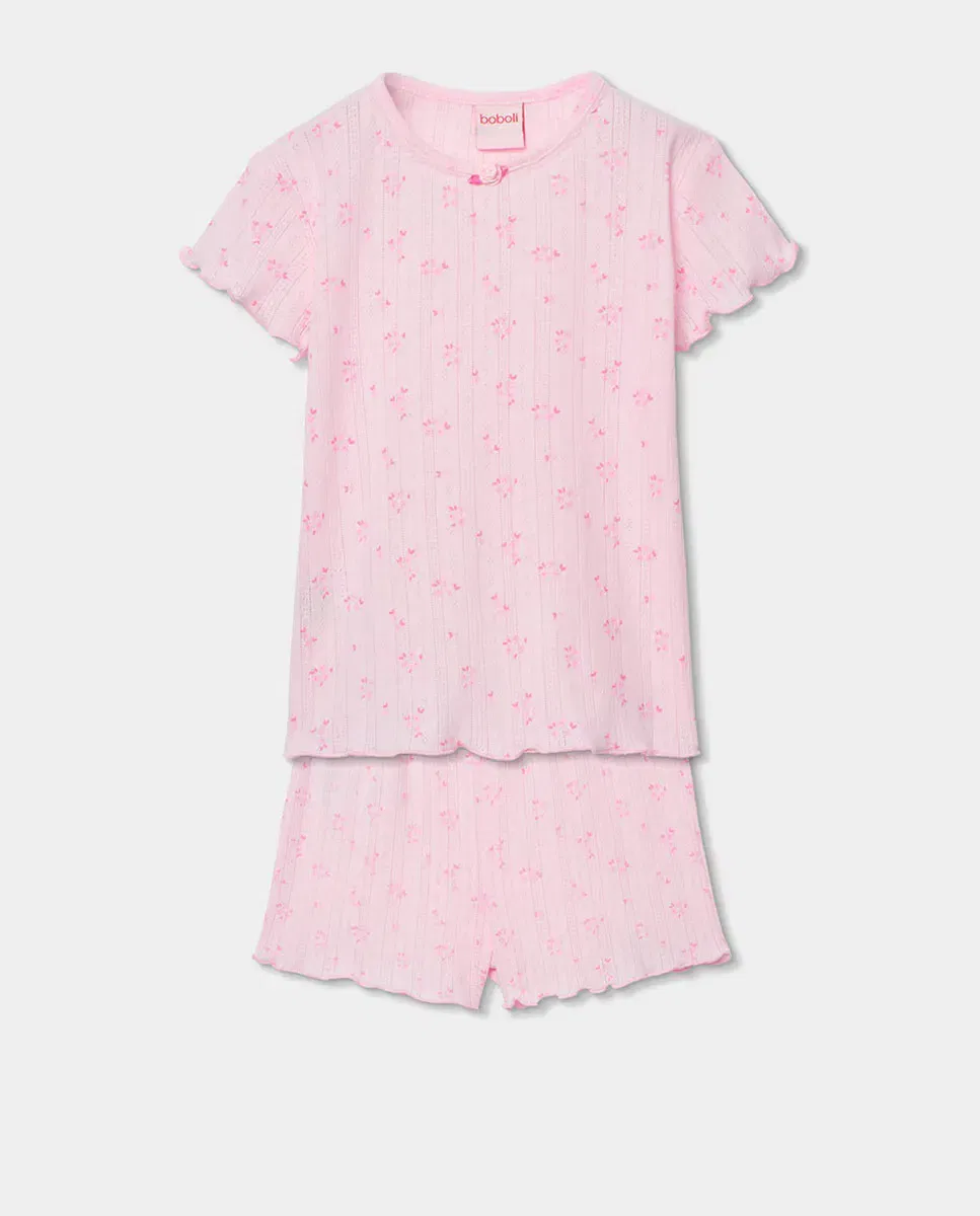 Детская пижама для девочек хлопковая Boboli, Rosa Claro