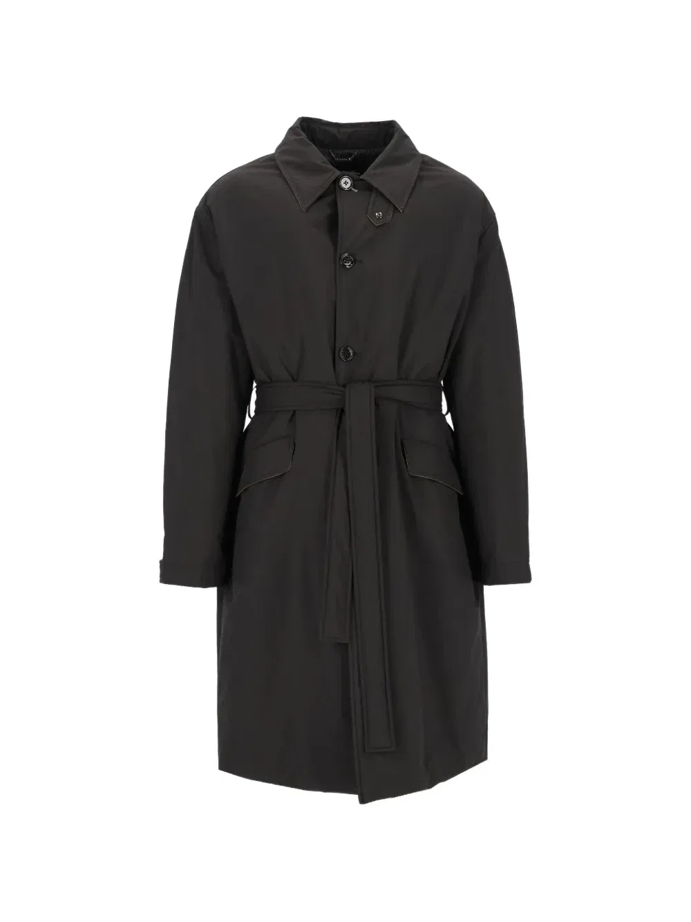 Пальто car coat с поясом на одной пуговице DOLCE & GABBANA, черный
