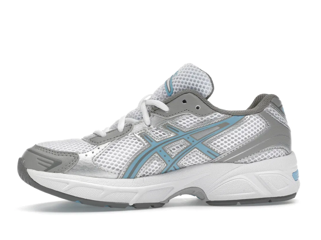 Детские кроссовки с ретро-дизайном ASICS Gel-1130, White/Arctic Sky — фото 3