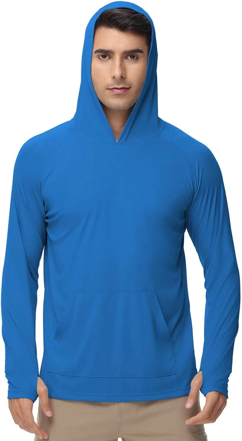 Мужская худи-футболка с капюшоном Regular Fit, Blue — фото 4