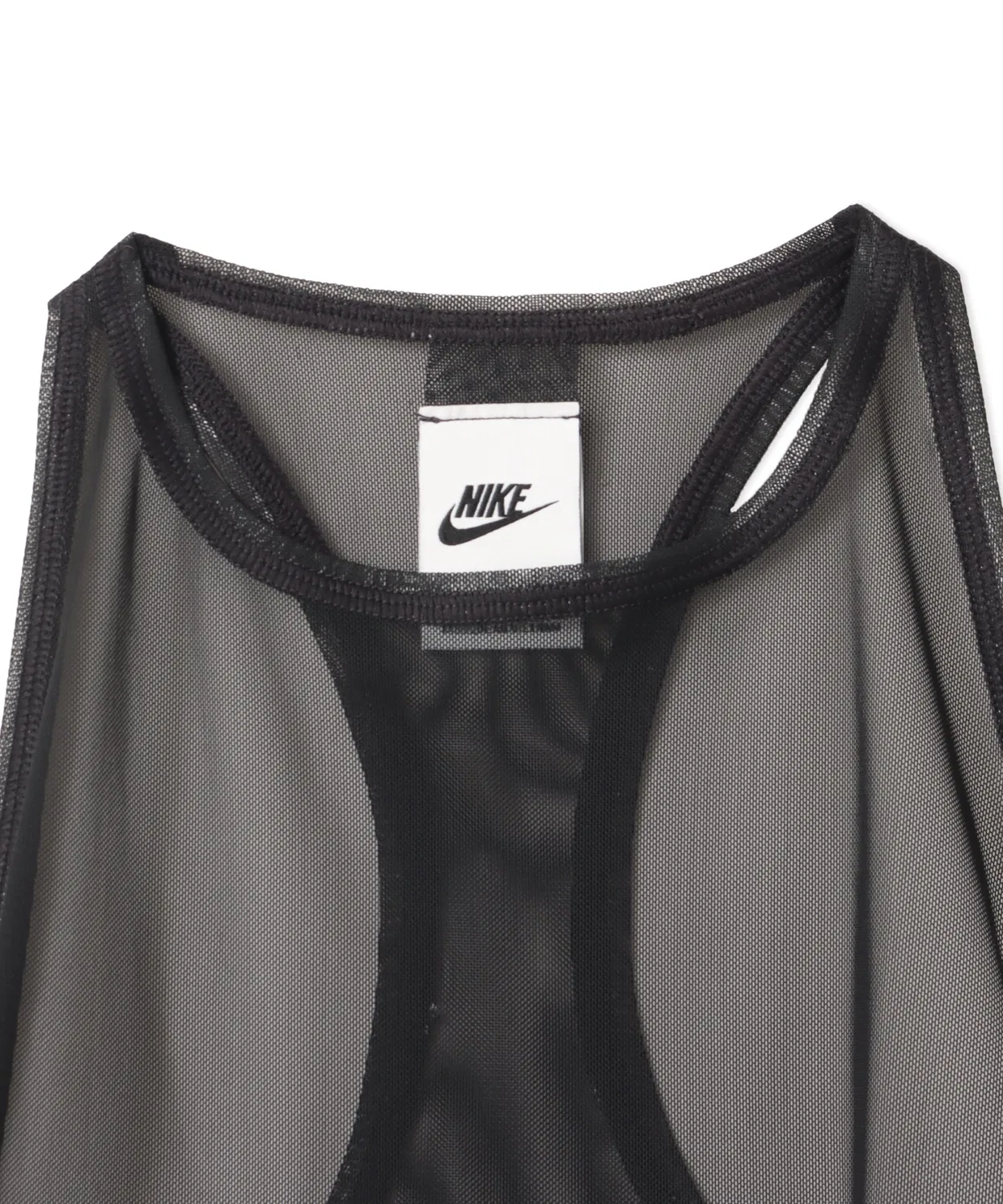 Женский топ без рукавов Nike NSW Sheer Tank, Black — фото 4