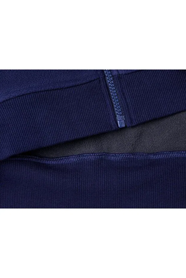 Детская толстовка для мальчиков с капюшоном на молнии United Colors Of Benetton, Navy Blue — фото 3
