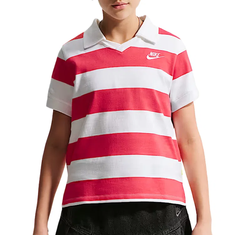 Детское поло Модель Nike, Fusion Red/White/Volt/White