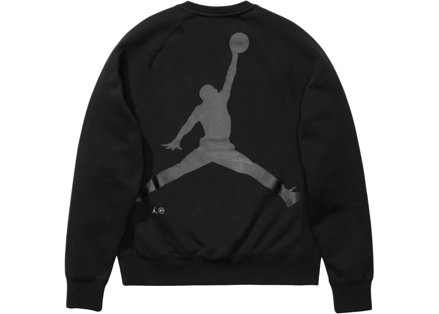 Мужской свитшот с круглым вырезом Jordan x Fragment Crewneck Sweatshirt, Black — фото 2