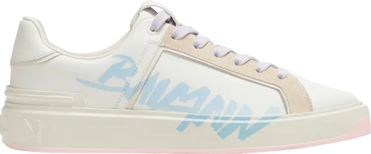 

Кроссовки Balmain Wmns B-Court 'Printed - White Light Blue', белый