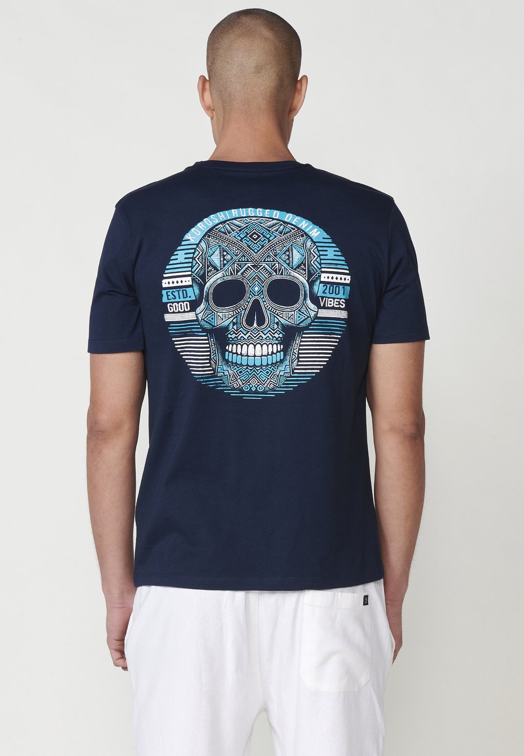 

Футболка с принтом SHORT-SLEEVED Koroshi, темно-синий