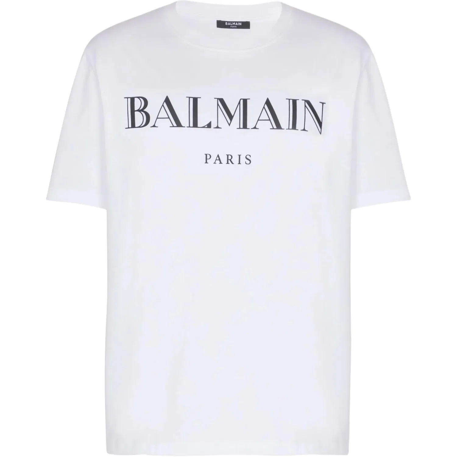 Мужская футболка с принтом Logo BALMAIN, Белый