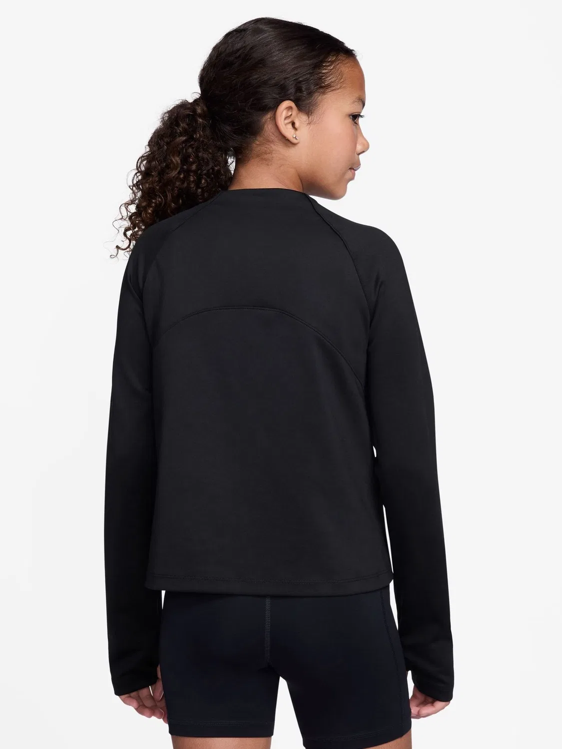 Топ Nike Pro Dri-FIT Half-Zip Long Sleeve, черный — фото 2