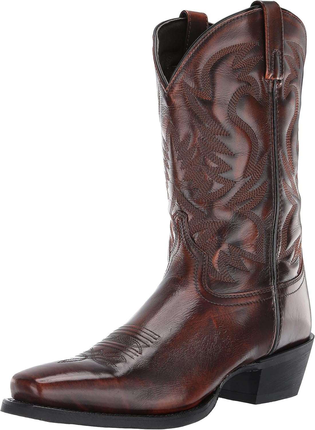 Мужские ковбойские сапоги Laredo 68358 Stillwater Tan Black с квадратным носком, коричневый