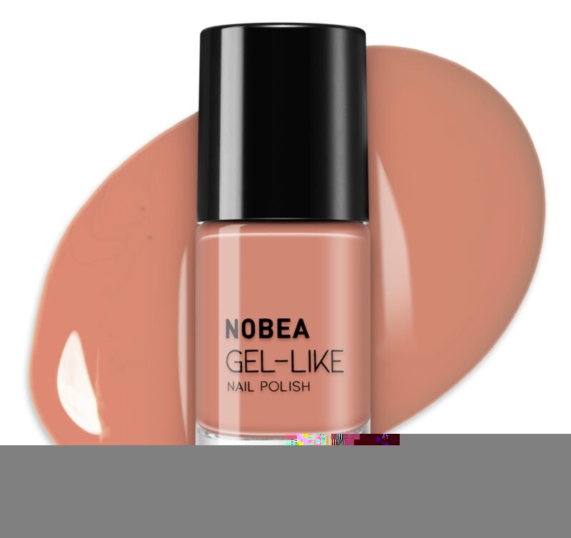 Лак для ногтей с гелевым эффектом NOBEA Day-to-Day, оттенок Almond milk #N14 6 мл — фото 3