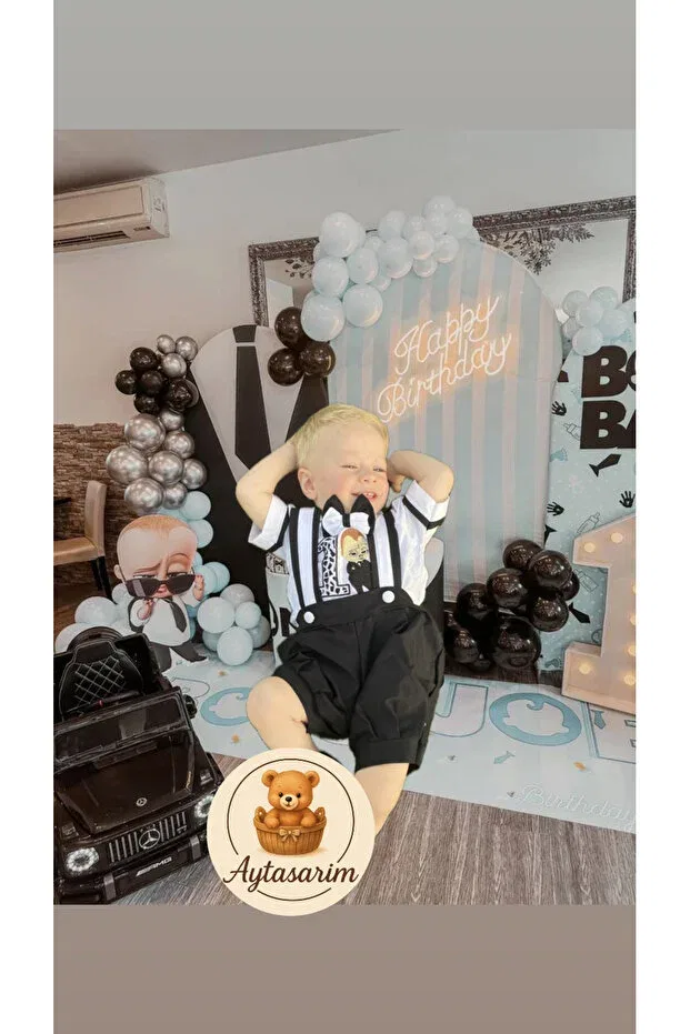 Детский комбинезон для новорожденных Boss Baby Baby Boss Concept Kidsland, Black