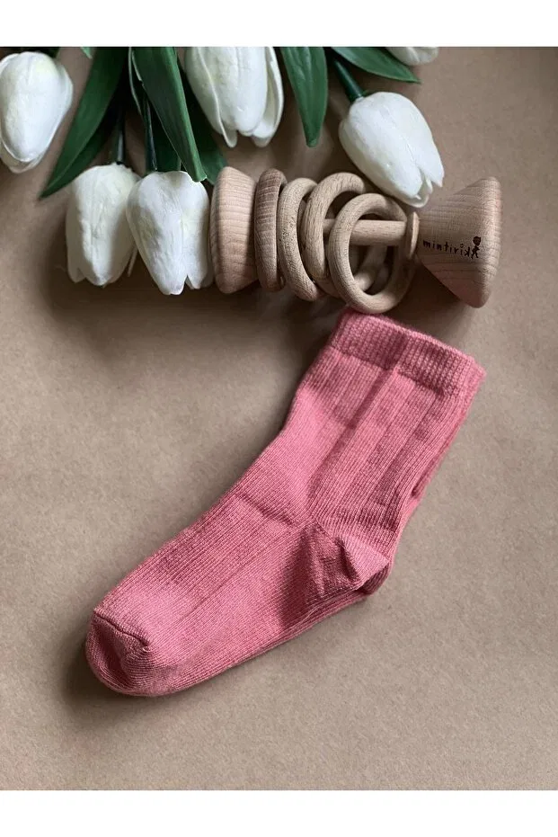 Детские носки для новорожденных хлопковые Mintirik, Pink