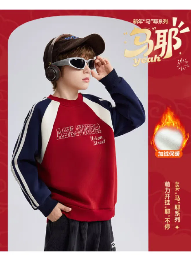 Свитшот с вышивкой, модель Integrated Fleece, Ask Junior