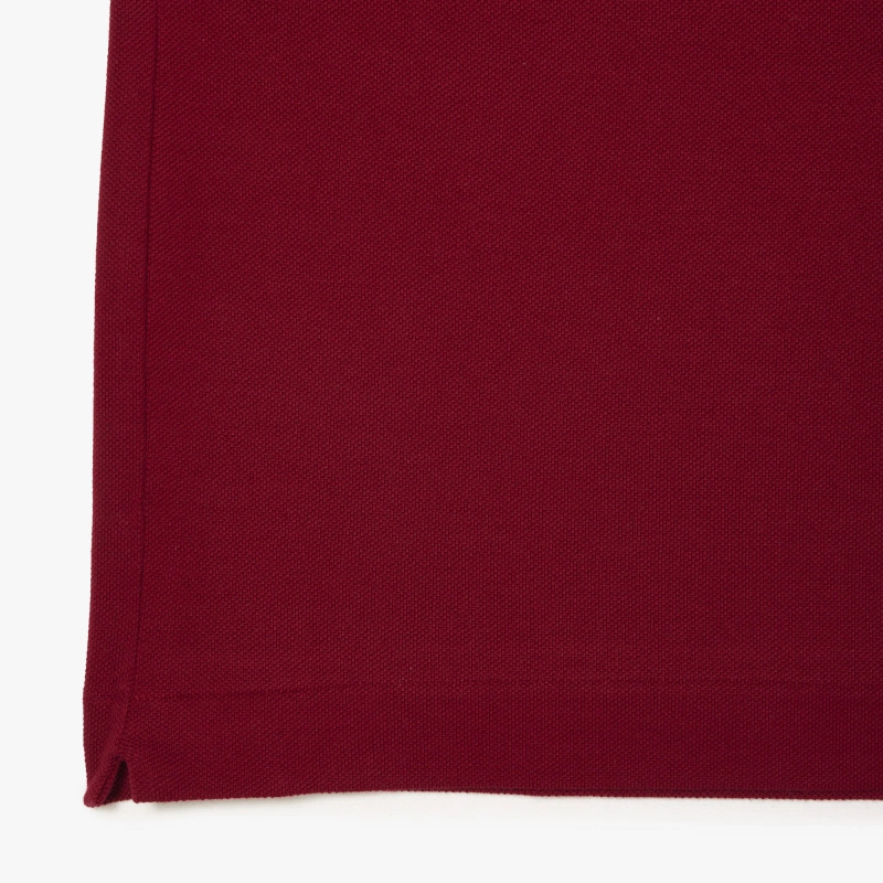 Поло Lacoste Logo-Patched Short-Sleeve, бордовый — фото 3