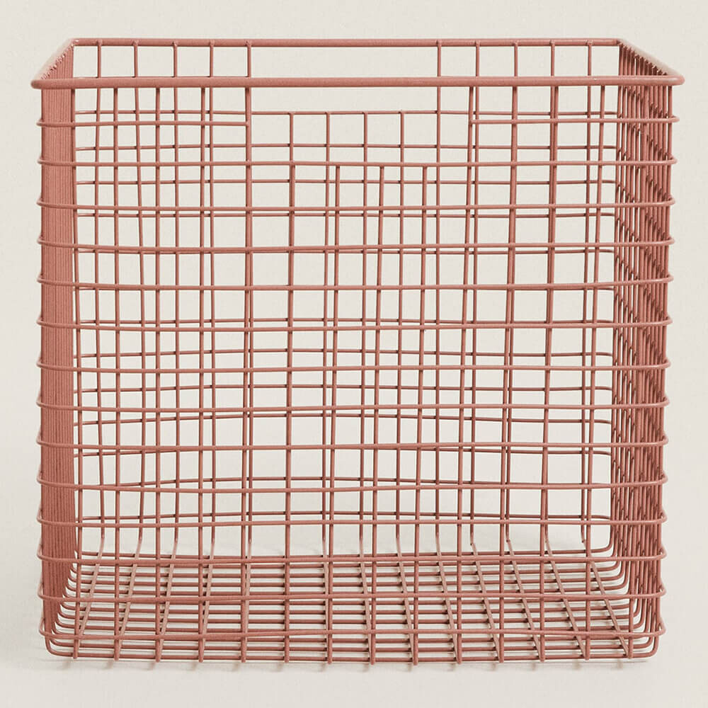 

Корзина Zara Home Metallic, розовый
