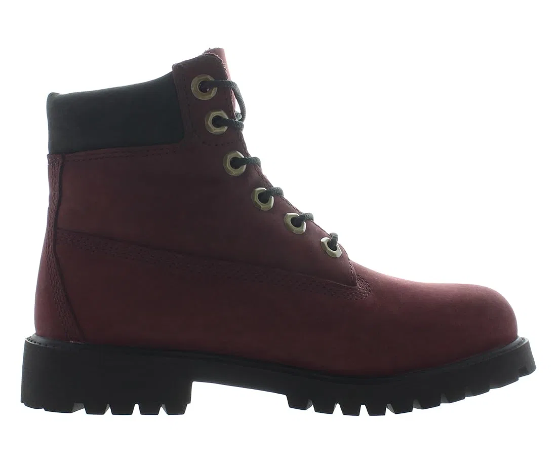 Детские ботинки для девочек водонепроницаемые 6 in Premium Wp Timberland, Bright Red — фото 3