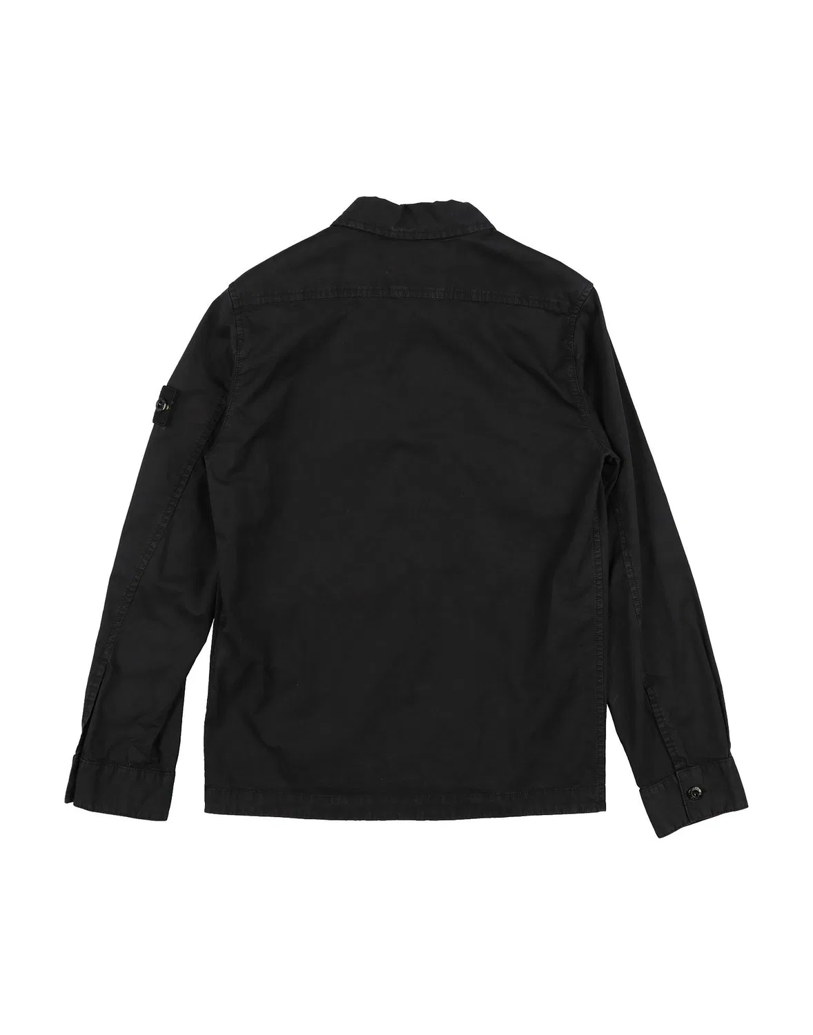 Детская рубашка с длинным рукавом Stone Island Junior, черный — фото 2