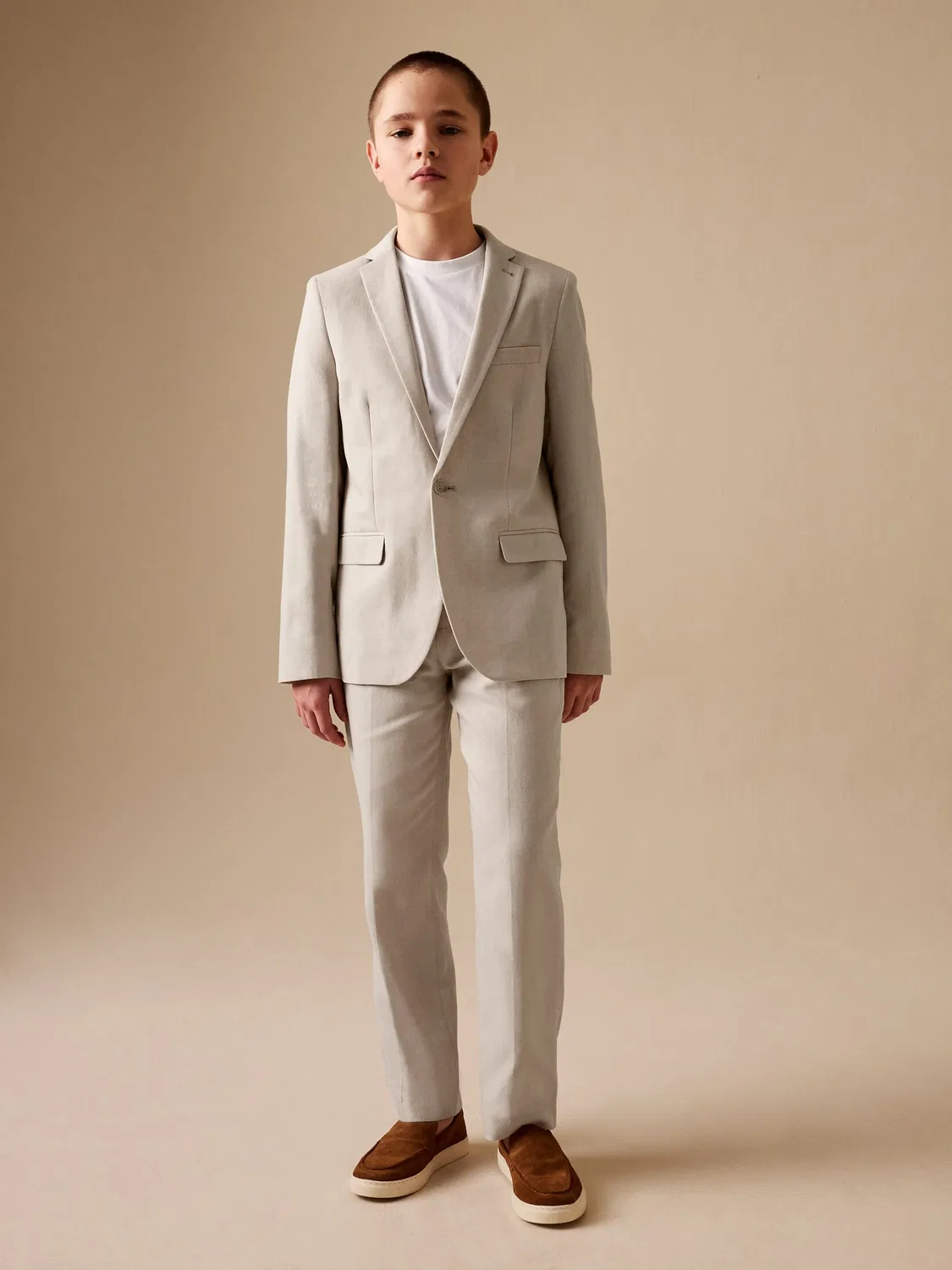 Пиджак из льняной смеси, Neutral Beige Next