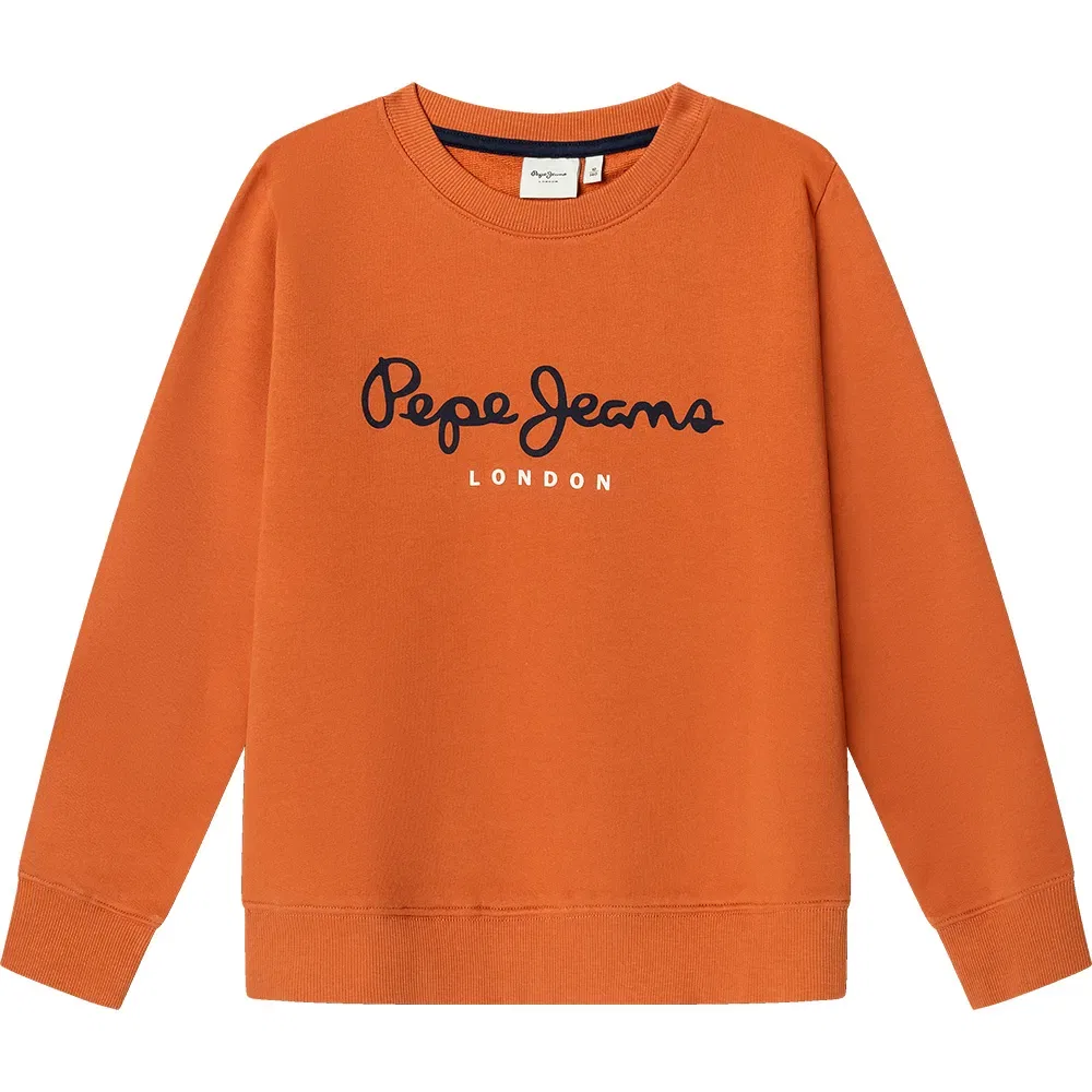 Детский свитшот для мальчиков с принтом Pepe jeans Art, Orange