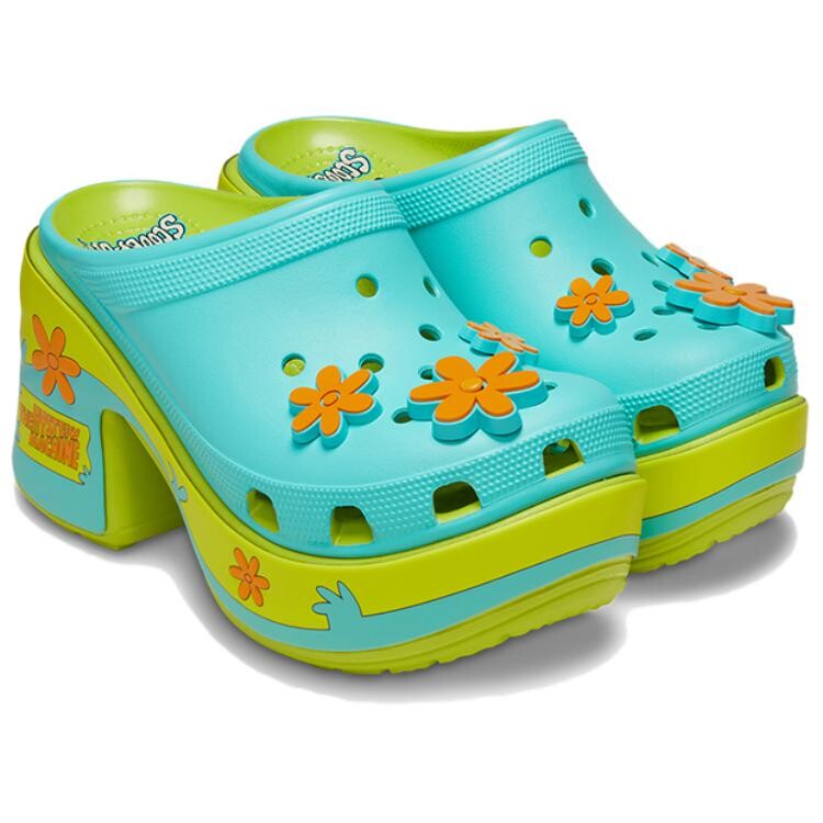 Сабо женские Siren Clog Scooby-Doo! The Mystery Machine Crocs, синий/зеленый — фото 3
