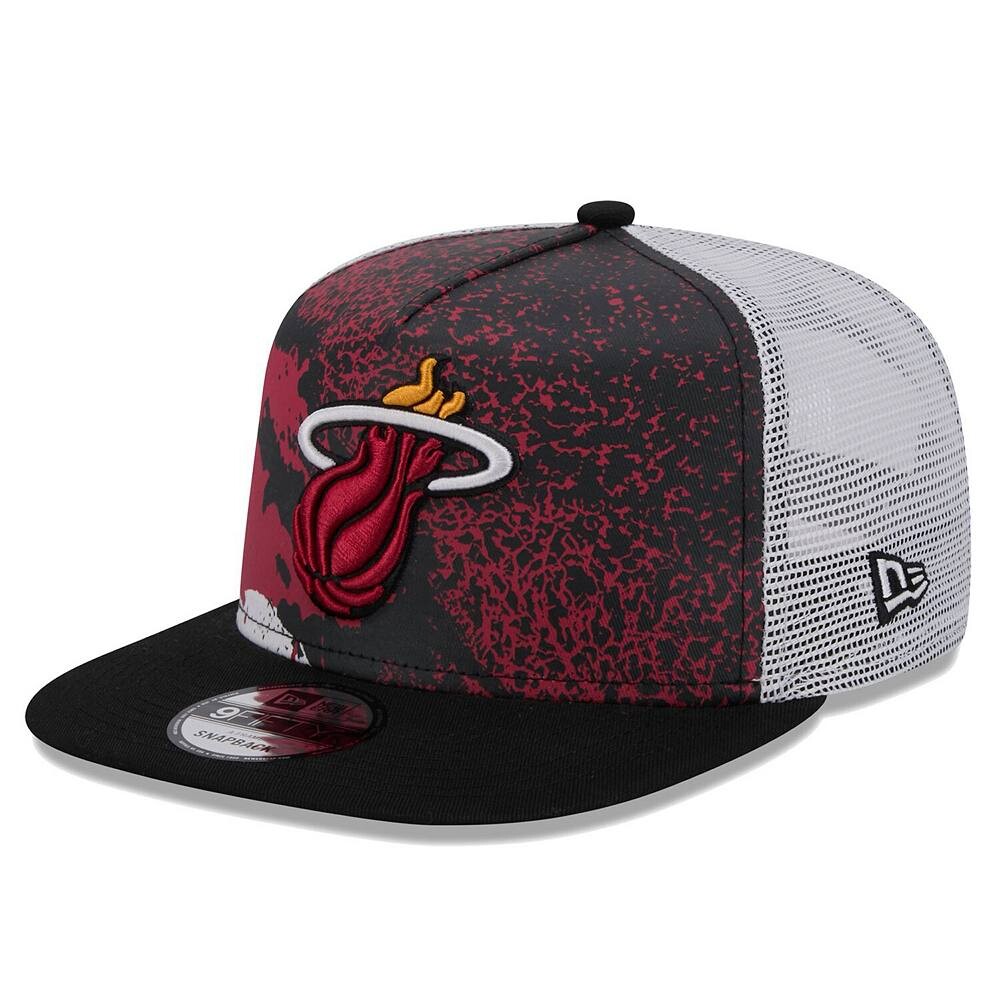 

Мужская черная мужская бейсболка New Era Miami Heat Court Sport Speckle 9FIFTY Snapback, цвет Hea Black