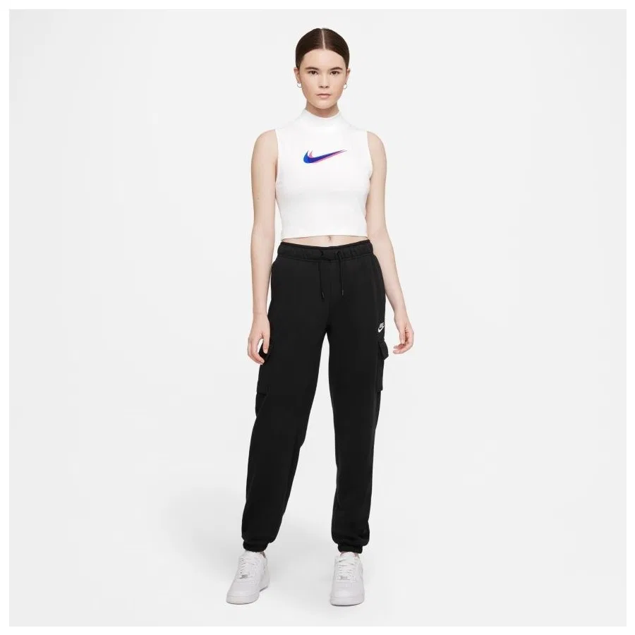 Топ с воротником-стойкой Nike Sportswear Mock-Neck, Белый — фото 3