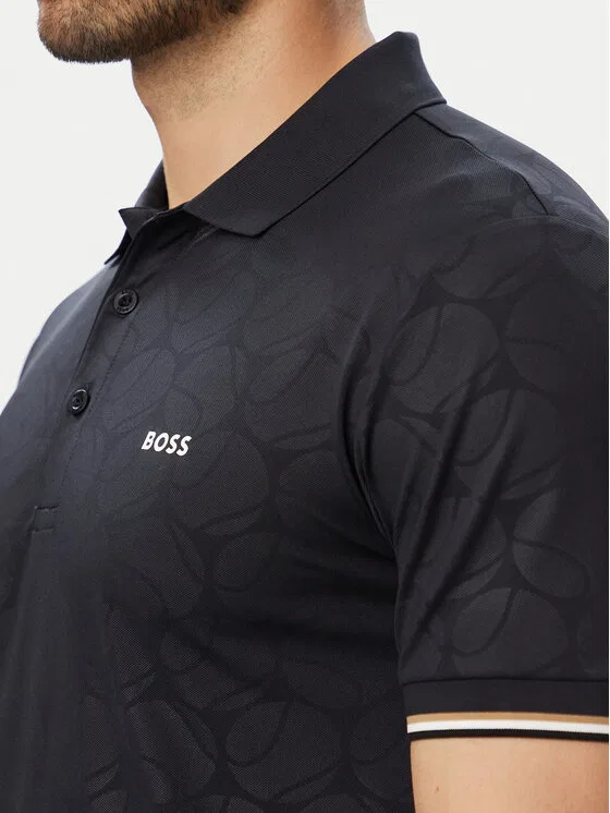 Поло slim fit Game Boss, темно-синий — фото 4