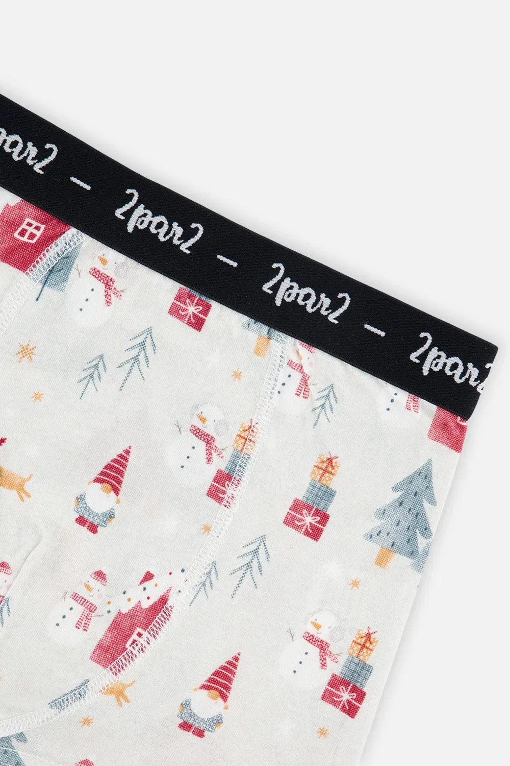 Детские трусы-боксеры комплект из 3 штук с принтом Holiday Print Deux par Deux, Holiday Print — фото 4