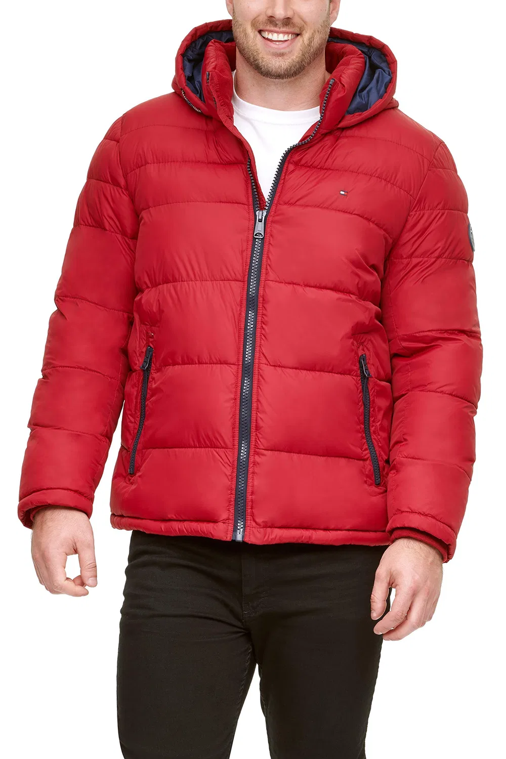 Мужская куртка-пуховик с капюшоном Classic Tommy Hilfiger, Red