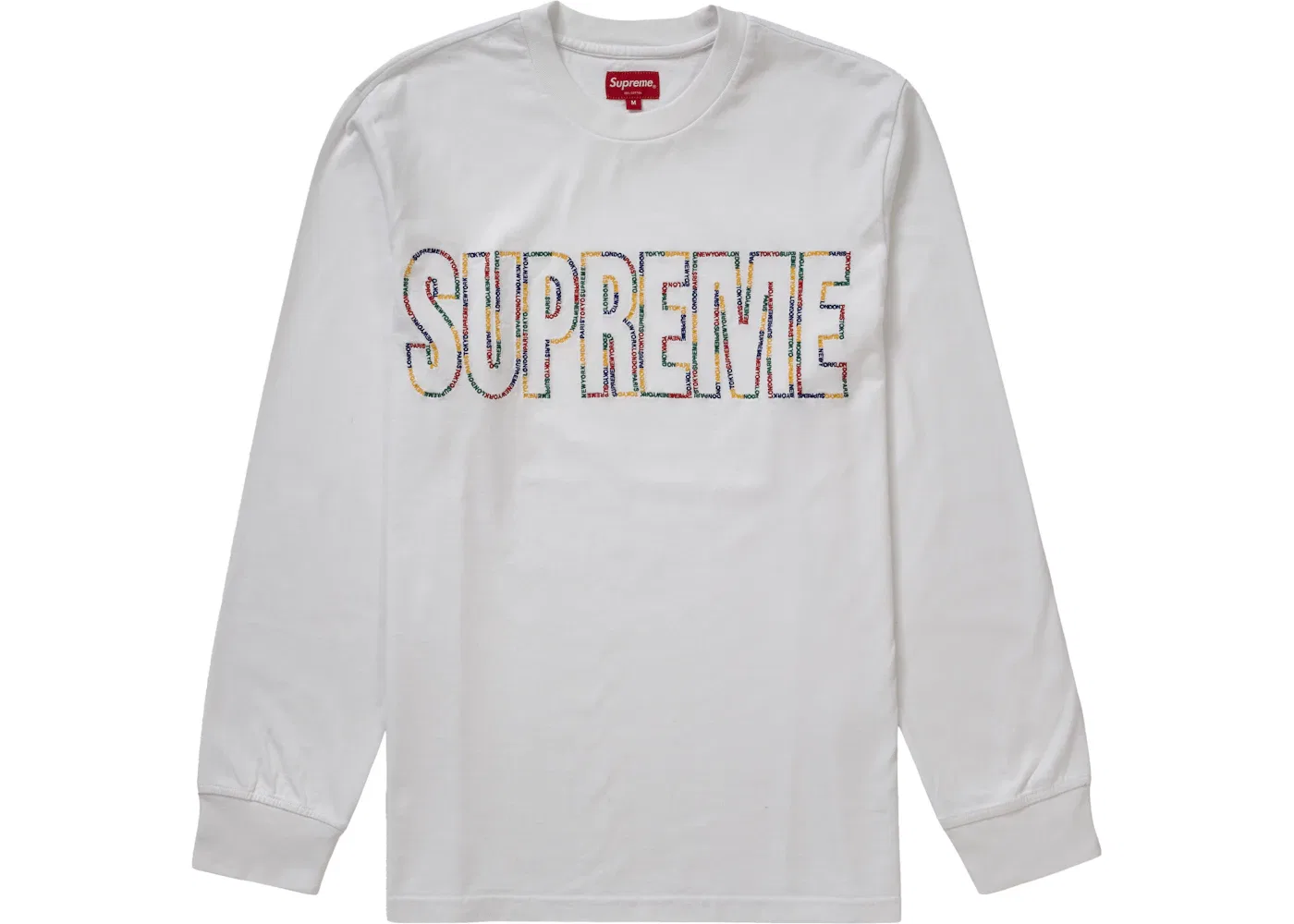 Мужская футболка с длинным рукавом L/S Tee Supreme, White