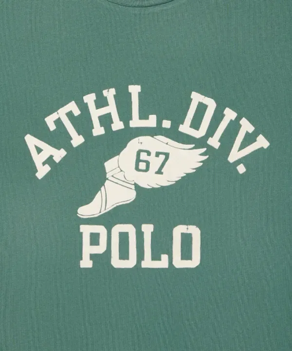 Футболка с логотипом, классический крой, Polo Ralph Lauren, зеленый — фото 4