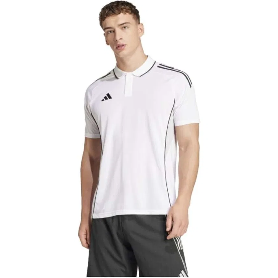 Футболка поло с длинным рукавом Tiro 25 Competition adidas, Черно-белый — фото 2
