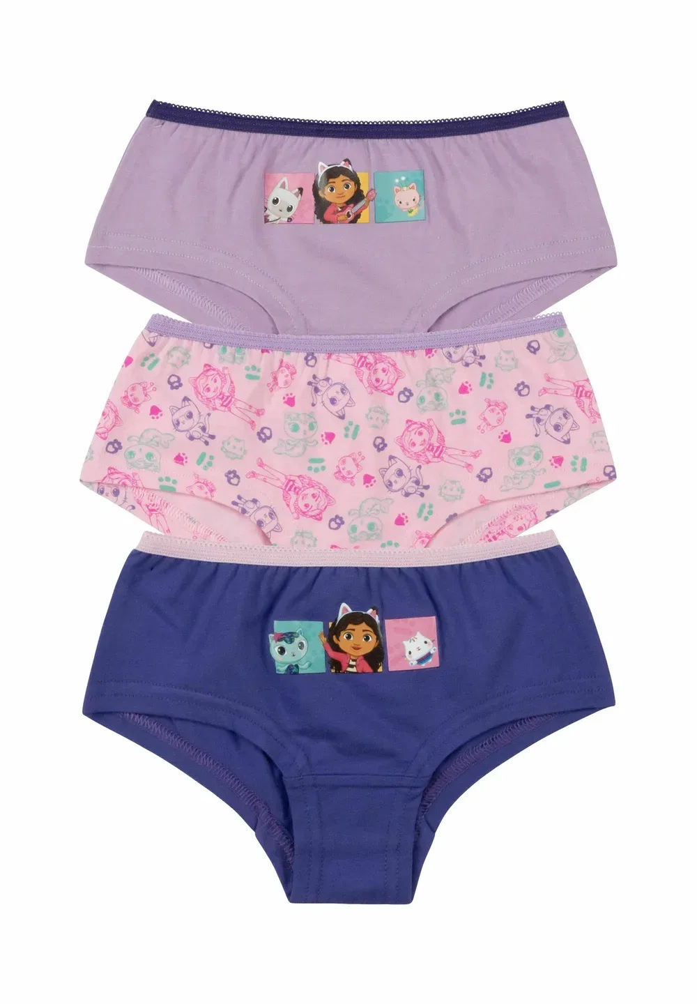 3Er Pack трусики-слипы для кукольного домика Gabby's unterwäsche - трусы United Labels, Lila/Rosa