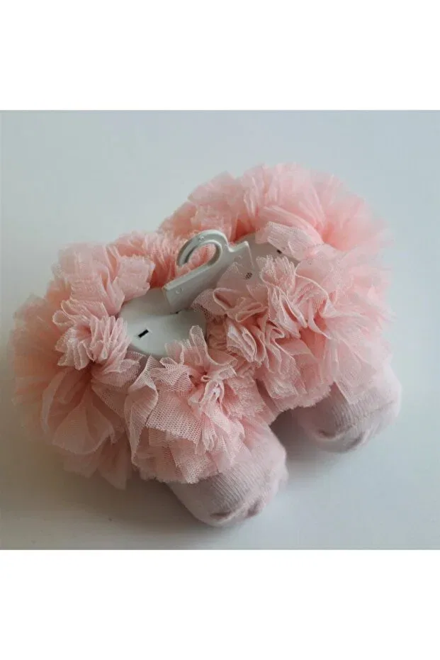 Детские носки для девочек с оборками Minniekids, Light Pink