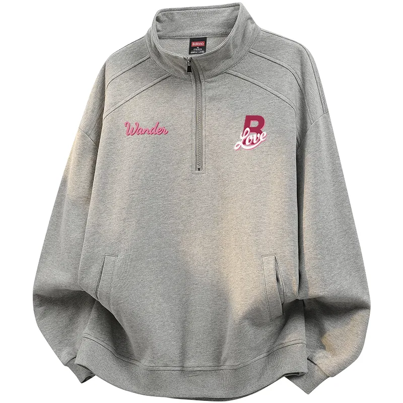 Детское свитшот с флисовой подкладкой BALENO, White Heather Gray