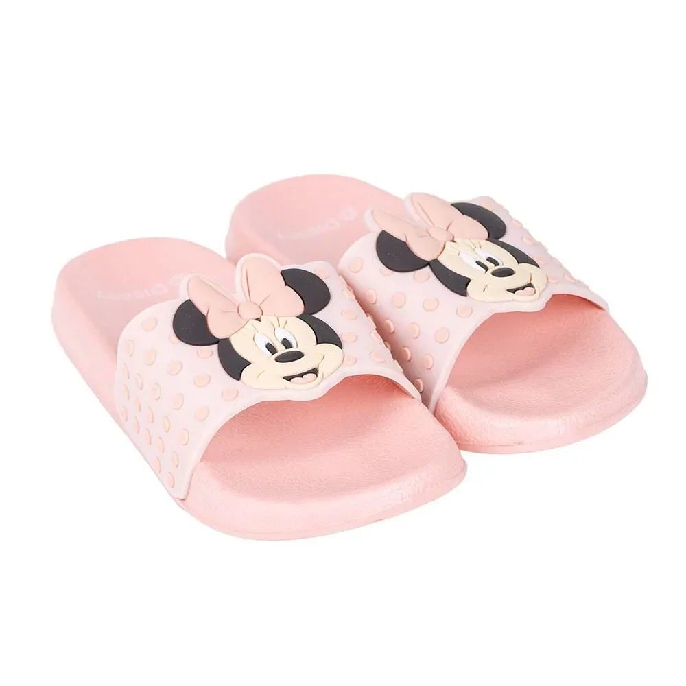 Детские вьетнамки для девочек с принтом Minnie Disney, Pink