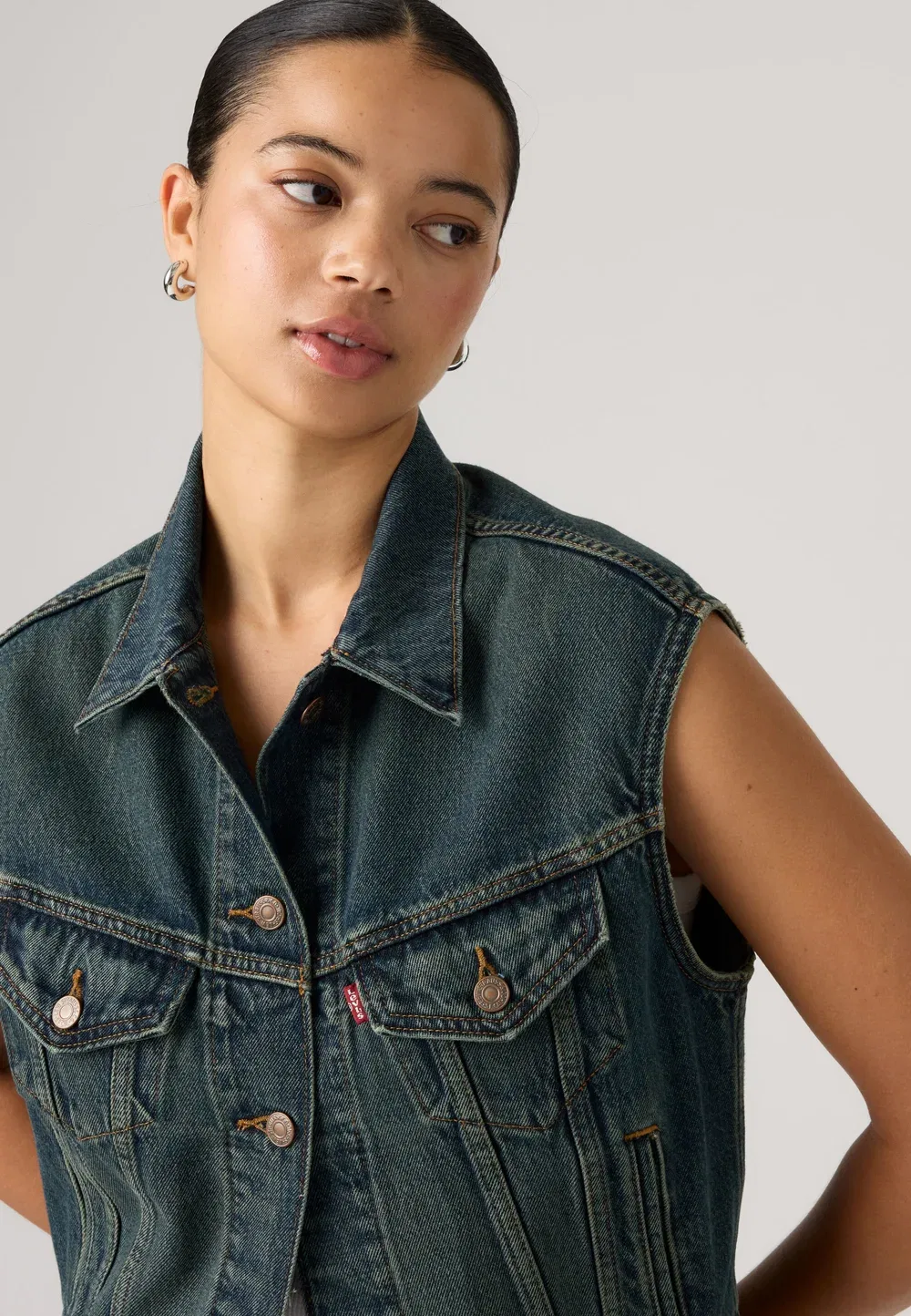 Уменьшенный жилет 90-х Levi'S, Cash Out Fp T3 — фото 4