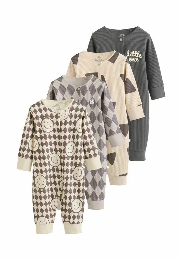 Пижама хлопковая Regular fit - 4 pack - pyjamas Next monochrome