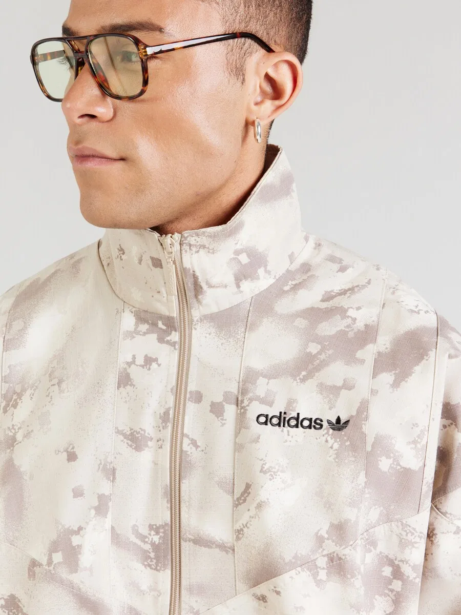 Куртка ADIDAS ORIGINALS межсезонья бежевого цвета — фото 3