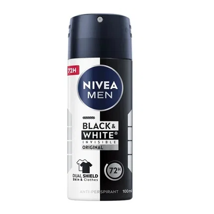 Антиперспирант-спрей Nivea Black & White Invisible, 100 мл