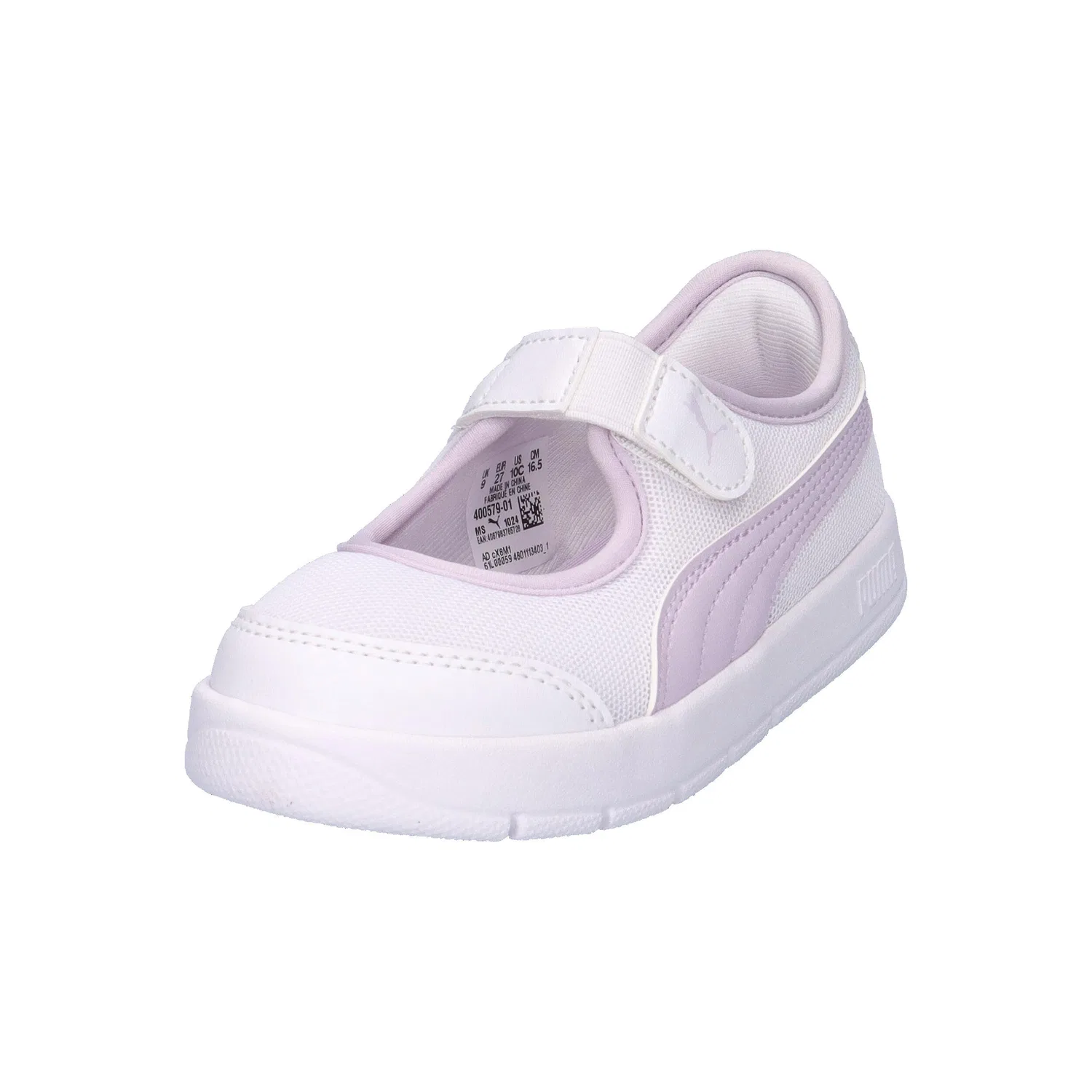 Детские кроссовки с текстильным верхом Courtflex v3 Lina V Inf Puma, Weiss — фото 4