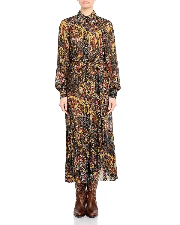 Женское платье с принтом Etro, Printed/Black
