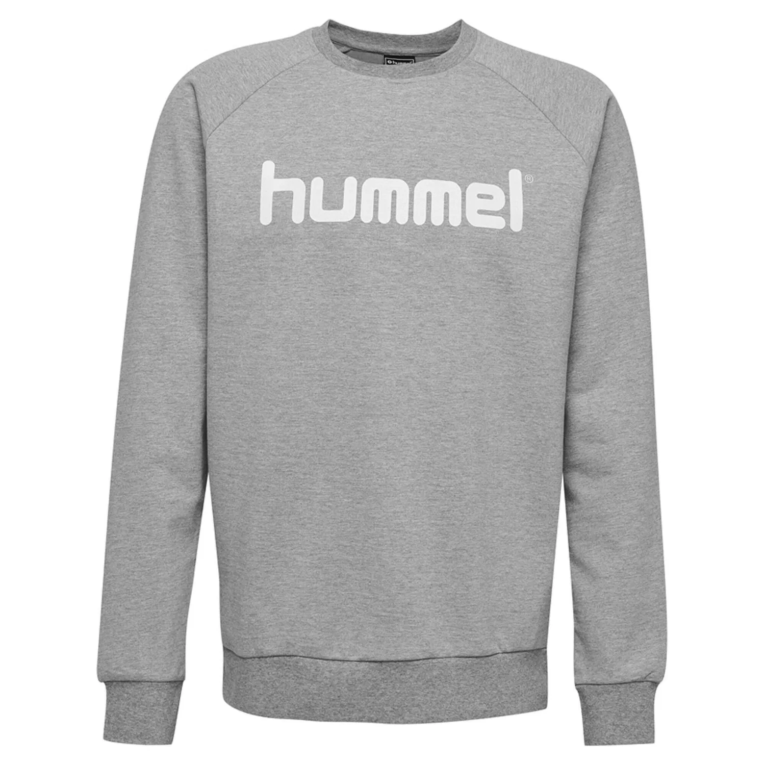 Детский свитшот с раглан-рукавом HMLGO Kids Cotton Logo Hummel, Grau — фото 2