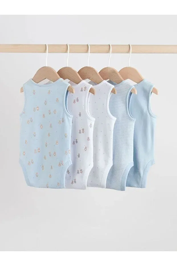 Детское боди без рукавов с принтом Next Baby, Multicolor — фото 2