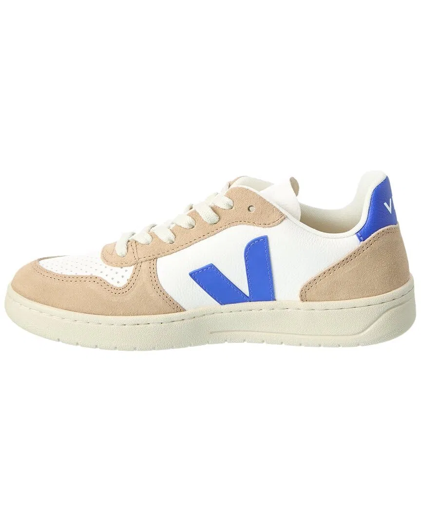 Детские кроссовки для мальчиков с кожаным верхом V-10 Veja, Extra White Paros Sahara — фото 2