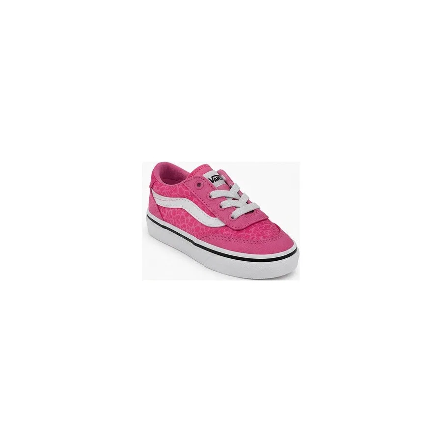 Повседневные кроссовки с длинным рукавом Brooklyn LS Slip-On Vans, Цвет Розовый Светло-Серый — фото 2