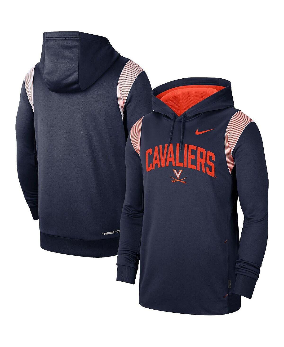 

Мужская темно-синяя толстовка с капюшоном virginia cavaliers 2022 game day sideline performance Nike, синий