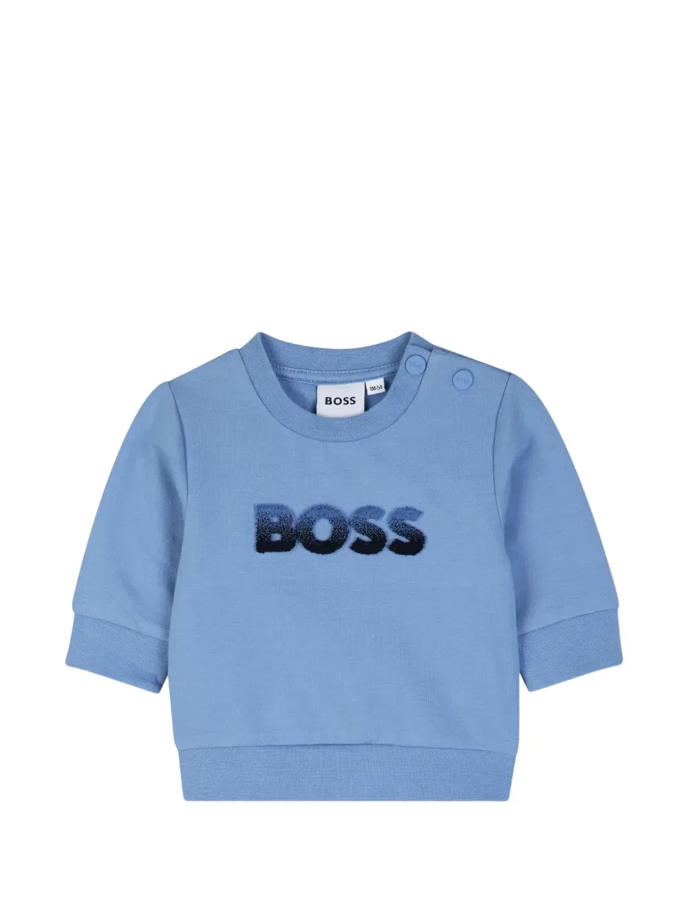 Комплект из толстовки и брюк в клетку Boss Kidswear, синий — фото 3