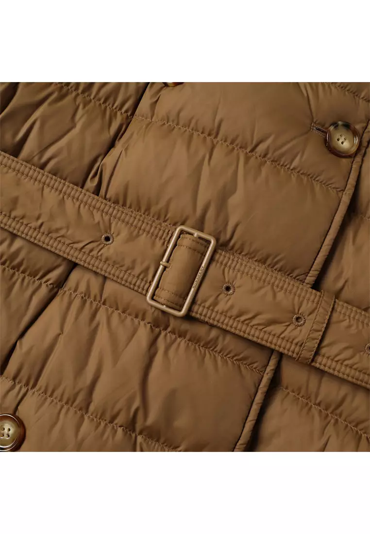 Женская пуховая куртка Burberry, коричневый — фото 4