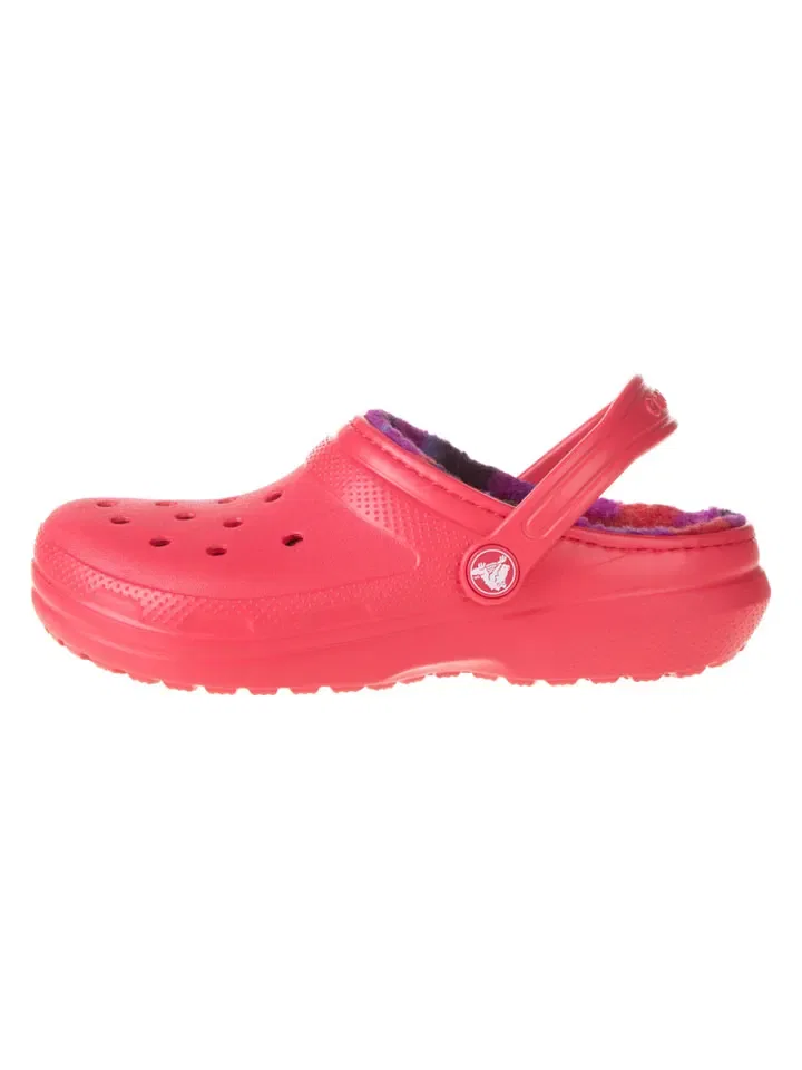 Сабо с подкладкой Lined Bold Check Crocs, красный